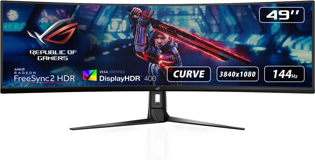 ASUS XG49VQ MONITOR 49 ROG STRIX 4K 144HZ FREESYNC2 HDR400 SHADOWBOOST