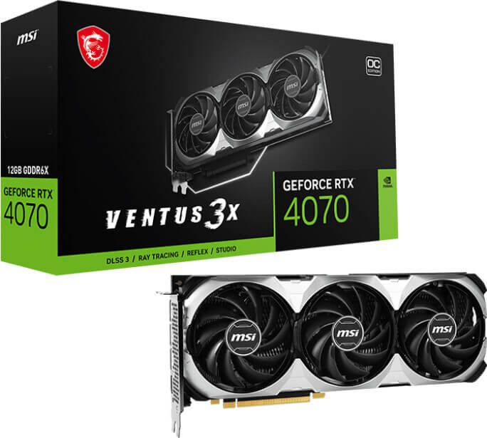 MSI GeForce RTX 4070 VENTUS 3X 12G OC