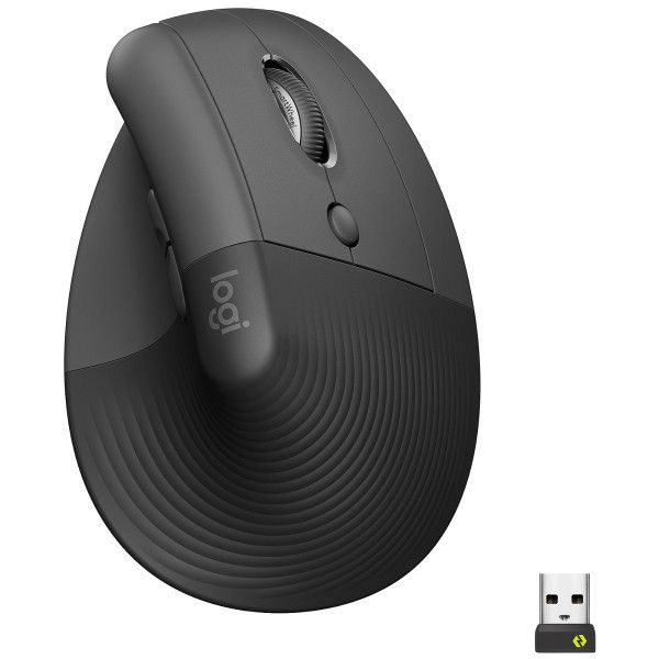Logitech Lift (Graphite) - Souris Ergonomique Sans Fil