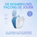 Logitech G335 Casque Gamer (Blanc)