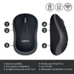 Logitech Wireless Mouse M185 (Gris) – Image 2