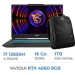 MSI CYBORG 15 A12VF i7-12650H, 16GB DDR5, 1TB SSD, RTX 4060 8GB, 15.6'' Full HD 144Hz