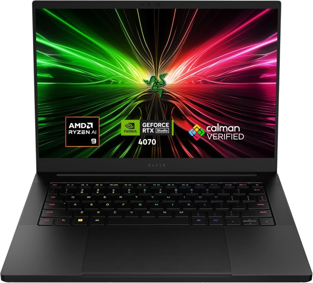Razer Blade 14 (2024) - Gaming 14" QHD+ 240Hz - RTX 4070, Ryzen 9 8945HS, 32GB RAM, 1TB SSD, Clavier AZERTY, Noir
