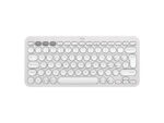 Logitech Pebble Keys 2 K380s Tons de Blanc - Clavier Bluetooth AZERTY