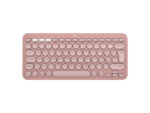 Logitech Pebble Keys 2 K380s Tonal Rose - Clavier Bluetooth Azerty Mince et Écologique