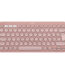 Logitech Pebble Keys 2 K380s Tonal Rose - Clavier Bluetooth Azerty Mince et Écologique