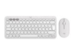 Pebble 2 Combo Clavier et Souris Bluetooth® MultidDevice - Tons de Blanc