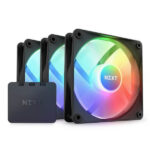 NZXT F120 Core RGB Triple Pack Black - 3 x 120mm RGB Fans & Controller