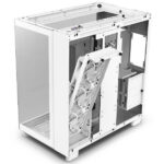 NZXT H9 Flow Matt White - Boîtier Moyen-Tour Dual-Chamber - Airflow Optimal
