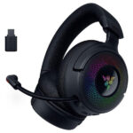 Razer Kraken V4 - Casque Gaming Sans Fil - Micro HyperClear - 3 Modes de Connectivité - THX Spatial Audio - Razer Chroma RGB