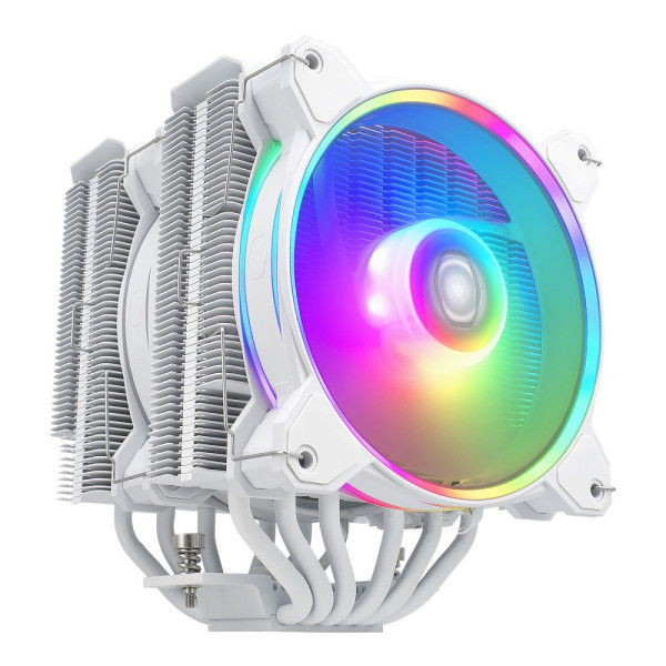 Cooler Master Hyper 622 Halo White - Dual Tower ARGB - 6 Heat Pipes