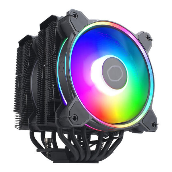 Cooler Master Hyper 622 Halo Black - Dual Tower ARGB - 6 Heat Pipes