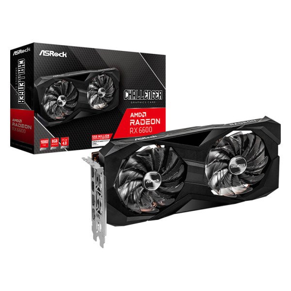 ASRock Radeon RX 6600 Challenger 8GB GDDR6 - Carte Graphique Gaming 8K