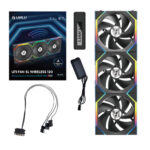 Lian Li Uni Fan SL Wireless LCD 120 Reverse Blade Noir - Pack de 3 - Ventilateurs ARGB