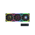 Lian Li Uni Fan SL Wireless LCD 120 Noir - Pack de 3 Ventilateurs ARGB avec Affichage LCD