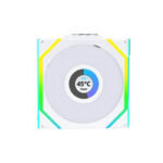 Lian Li Uni Fan SL Wireless LCD 120 Blanc - Pack de 3 - Ventilateurs ARGB Premium