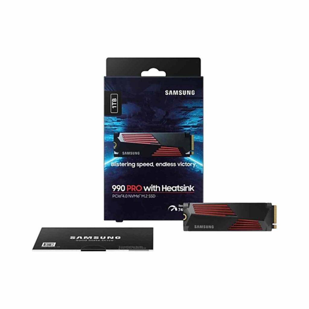 Samsung 990 PRO Heatsink PCIe 4.0 NVMe™ M.2 SSD - 1 To - Vitesse Ultra-Rapide