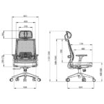 SKILLCHAIRS Ergo Cielo – Chaise Ergonomique Confortable et Moderne