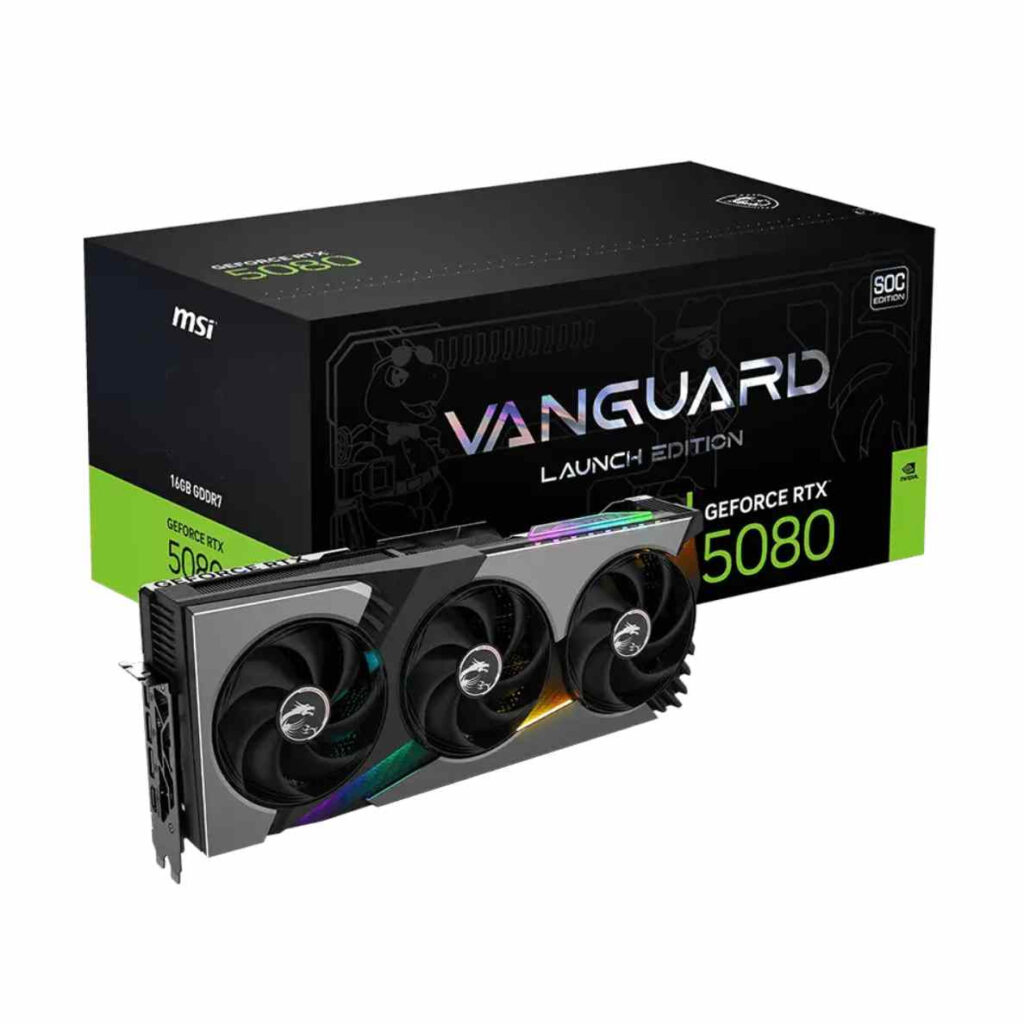 MSI GeForce RTX™ 5080 16G VANGUARD SOC LAUNCH EDITION GDDR7