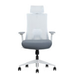 SKILLCHAIRS Ergo Riviera White - Chaise Ergonomique Haut de Gamme au Maroc