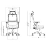 SKILLCHAIRS Ergo Azure - Chaise Ergonomique Haut de Gamme au Maroc