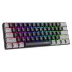 Clavier Gaming XTRMLAB Vortex (Red Switch) - Rétroéclairage RGB - Format 60% Ultra-Compact
