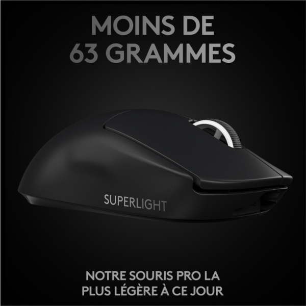 Logitech G Wireless Gaming Pro X Superlight (Noir) – Image 2