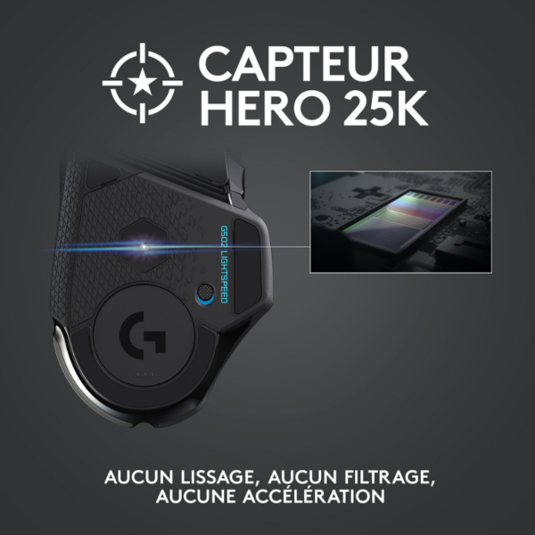 Logitech G502 Lightspeed Souris Gaming Sans Fil HERO 25K – Image 3