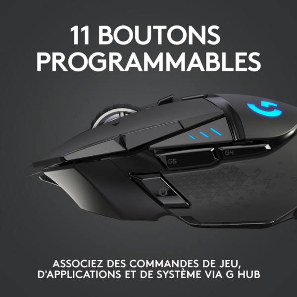 Logitech G502 Lightspeed Souris Gaming Sans Fil HERO 25K – Image 4
