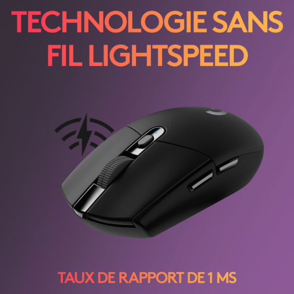 Logitech G G305 Lightspeed Wireless Gaming Mouse (Noir) – Image 5