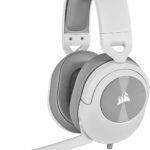 Corsair HS55 SURROUND Blanc – Casque Gaming Filaire avec Son Surround Dolby 7.1