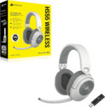 Corsair HS55 Wireless - Casque Gaming Blanc avec Son Surround Dolby Audio 7.1