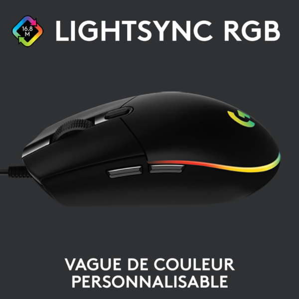 Logitech G G203 LightSync (Noir) – Image 3