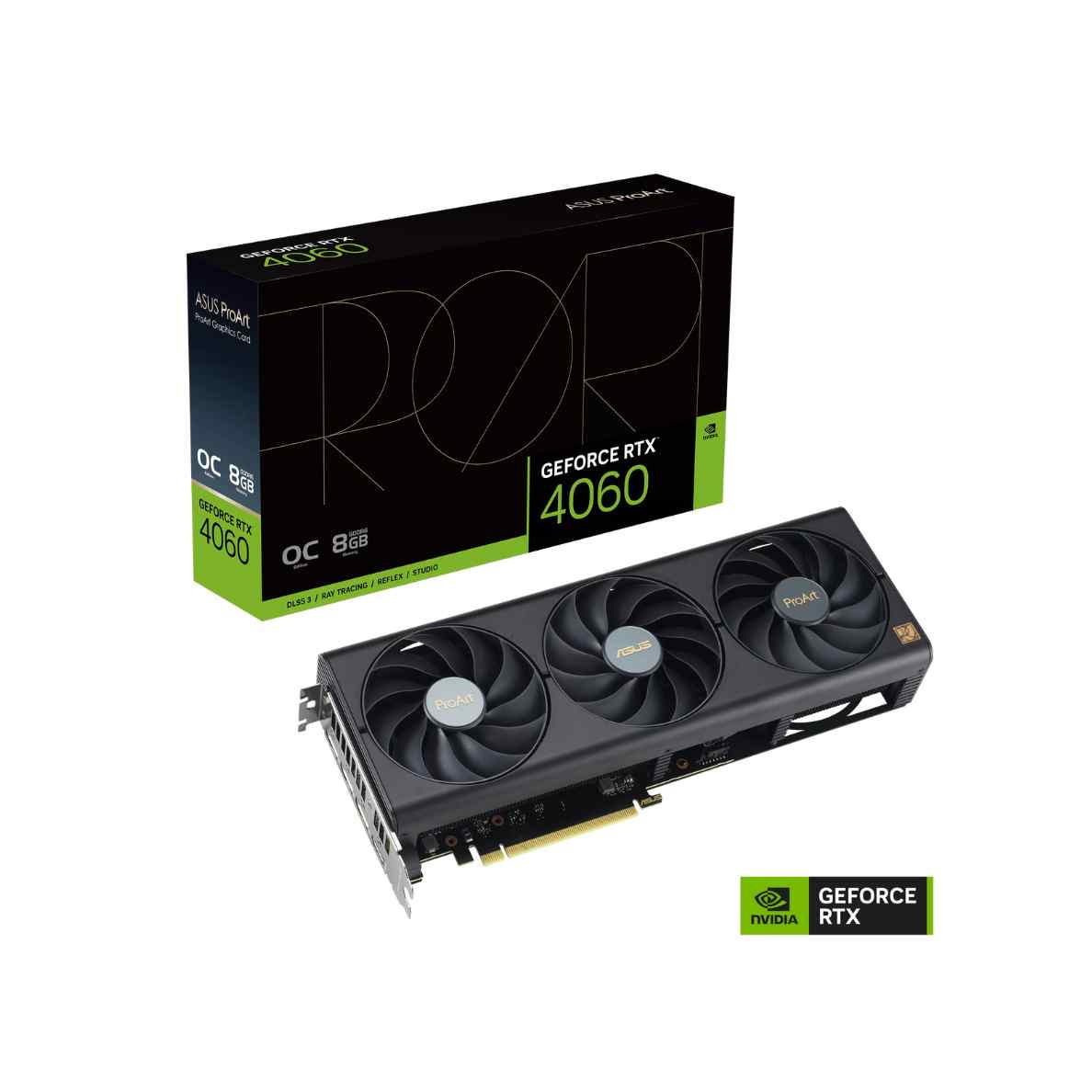 ProArt GeForce RTX 4060 OC 8GB GDDR6 – Carte Graphique Gaming & Création ProArt GeForce RTX 4060 OC 8GB GDDR6 – Carte Graphique Gaming & Création