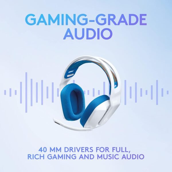Logitech G335 Casque Gamer (Blanc) – Image 2