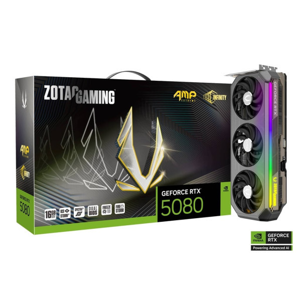 ZOTAC GAMING GeForce RTX 5080 AMP EXTREME INFINITY 16GB GDDR7