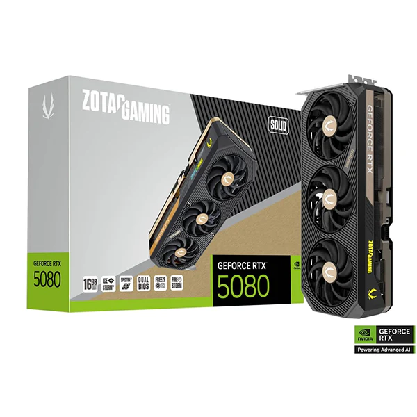 ZOTAC GAMING GeForce RTX 5080 SOLID 16GB GDDR7