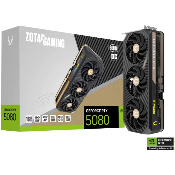 ZOTAC GAMING GeForce RTX 5080 SOLID OC 16GB GDDR7