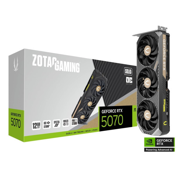 ZOTAC GAMING GeForce RTX 5070 SOLID OC 12GB GDDR7