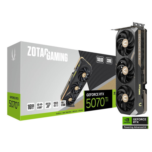 ZOTAC GAMING GeForce RTX 5070 Ti SOLID CORE 16GB GDDR7