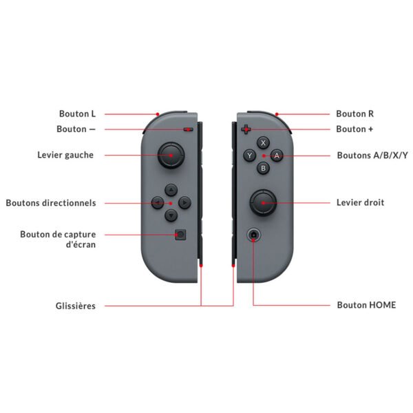 Nintendo Switch v2 + Joy-Con droit (rouge) et gauche (bleu) – Image 3