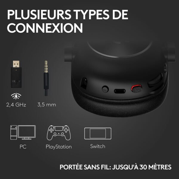 Logitech G Pro X 2 Lightspeed (Noir) – Image 3