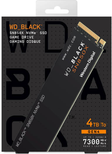 Western Digital SSD WD Black SN850X 4TB