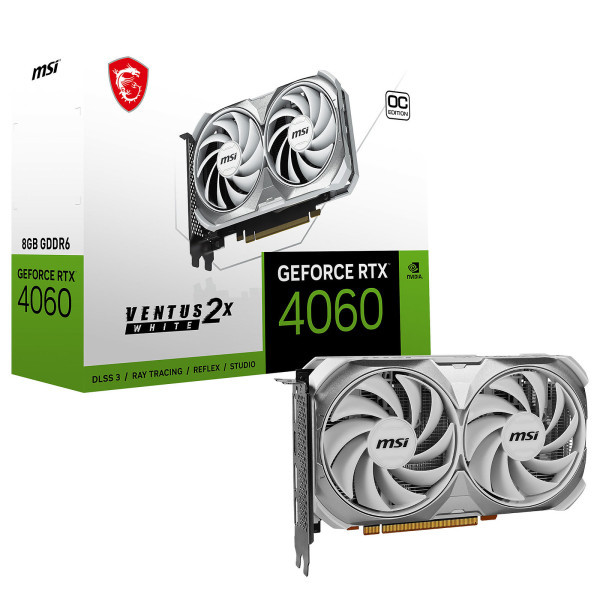 MSI GeForce RTX 4060 VENTUS 2X WHITE OC 8GB GDDR6