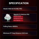 MADLIONS MAD60HE RGB PRO (Switch Magnétiques)