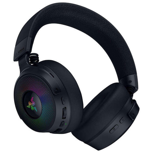 Casque Gaming Razer Kraken V4 Pro Noir - Confort et performance sans fil.
