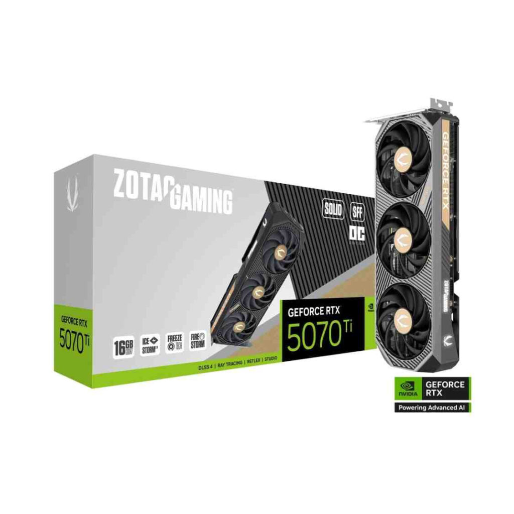 ZOTAC GAMING GeForce RTX 5070 Ti SOLID SFF OC 16GB GDDR7