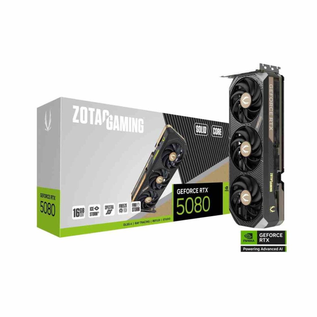 ZOTAC GAMING GeForce RTX 5080 SOLID CORE 16GB GDDR7