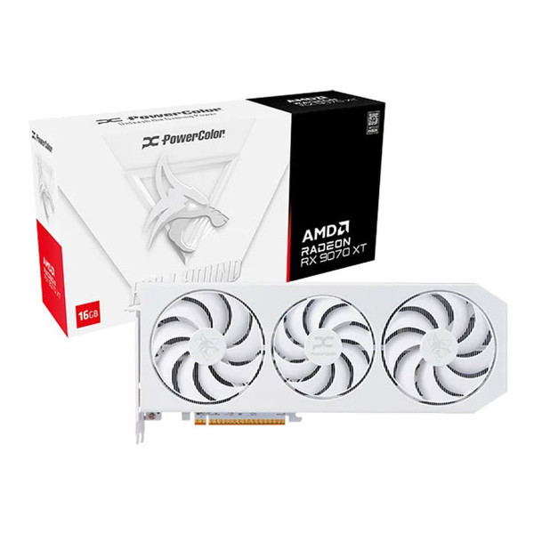 PowerColor Hellhound RX 9070 XT Spectral White 16GB OC
