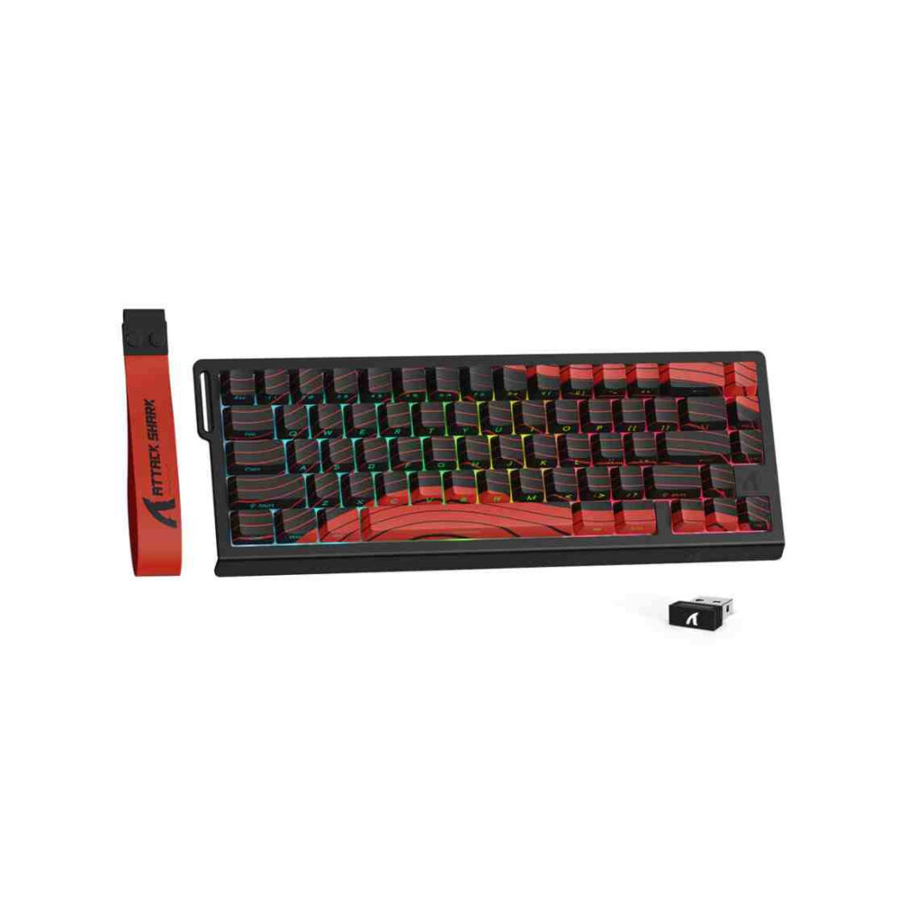 ATTACK SHARK X68PRO HE Black & Red